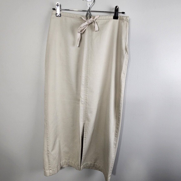 VTG Esprit Khaki Maxi Skirt  Y2K Size 8 classic - Picture 12 of 12